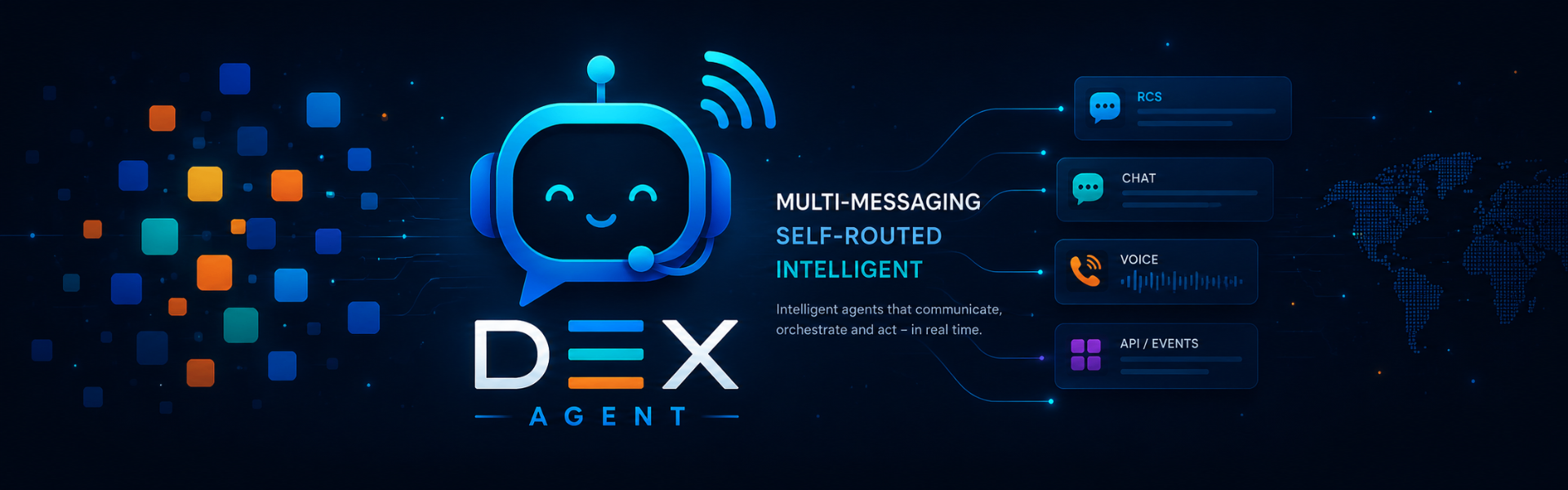 DEX Agent: multi-messaging, self-routed, intelligent