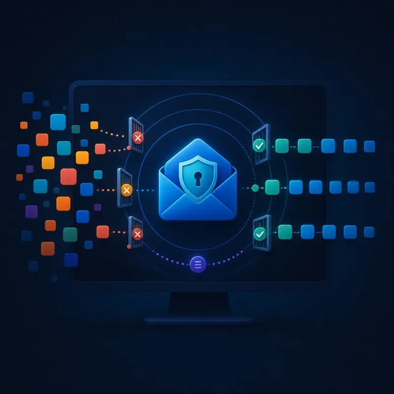 Security Inbox filters business messages through its own policy boundary and records approved outcomes